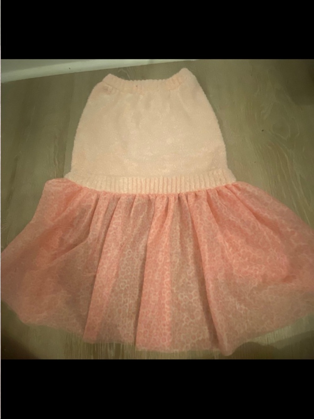 Dog Light Pink Tiered Skirt Dress